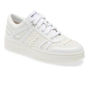 Jimmy Choo Women's Hawaii Beaded Low Top Sneakers